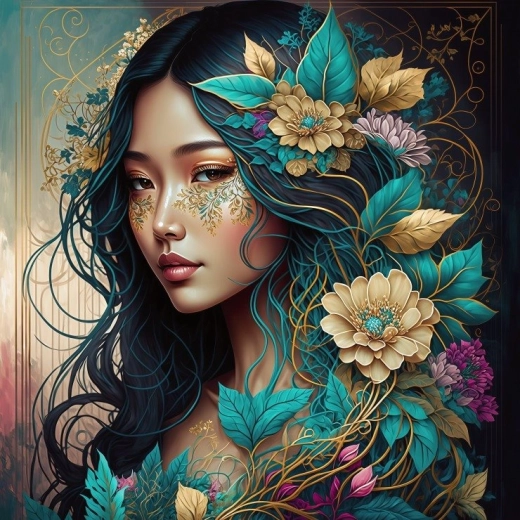 Bluebird kvadratne puzzle Hana – kolekcija Duša prirode, 1000 dijelova