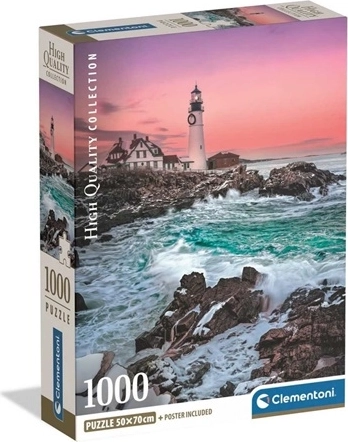 Clementoni puzzle 1000 dijelova prvi snijeg kod svjetionika Portland Head
