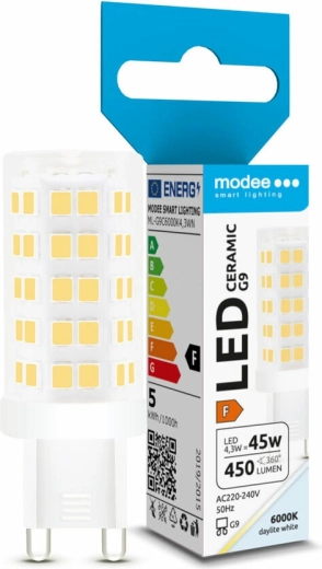 LED žarulja G9 4,3 W keramička, hladno bijela 6000 K – Modee Lighting