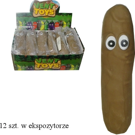 Antistresni stiskajući sluz u obliku kakice s očima