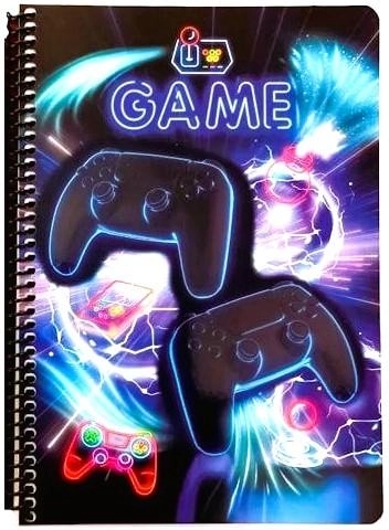 Spiralna bilježnica Neon Game B5 (17 × 25 cm)