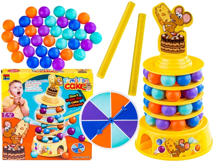 Skill game wobbling cake – mouse on the cake