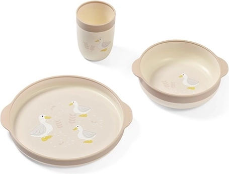 Babyono dječji set za jelo Farmer, tanjur, zdjelica i čašica, 12m+