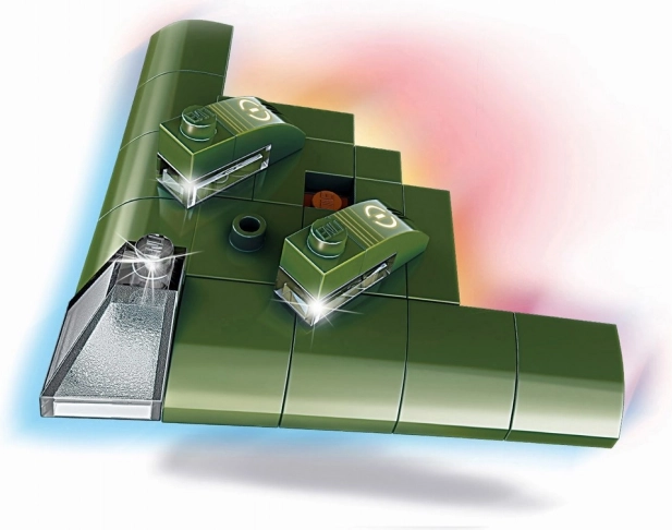 Qman amfibijski bombarder Electric Ray – mini set od 38 dijelova