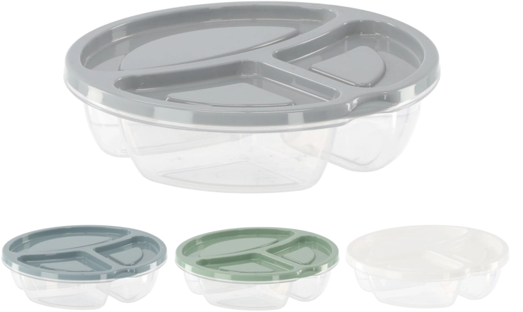 Podijeljena kutija za hranu s poklopcem 600 ml