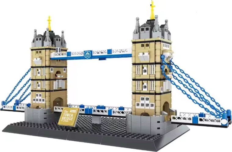 Konstruktorski set tornji most TOWER BRIDGE – serija Zgrade, 969 dijelova