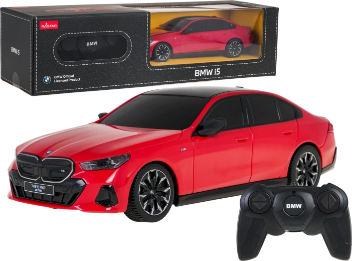 RC car 1:24 BMW i5 red RASTAR