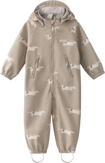 Leokid softshell snowsuit Lilo beige woof size 98