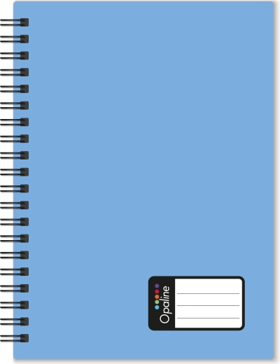 Bilježnica A5 s dvostrukom spiralom Opaline, plava