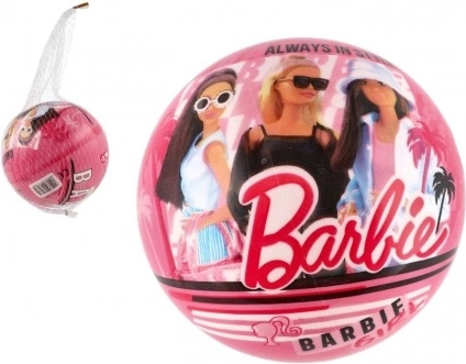 Barbie ball 14 cm, inflated, in a net