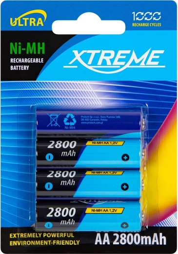 Punjive baterije AA NiMH 2800 mAh Xtreme - 4 kom