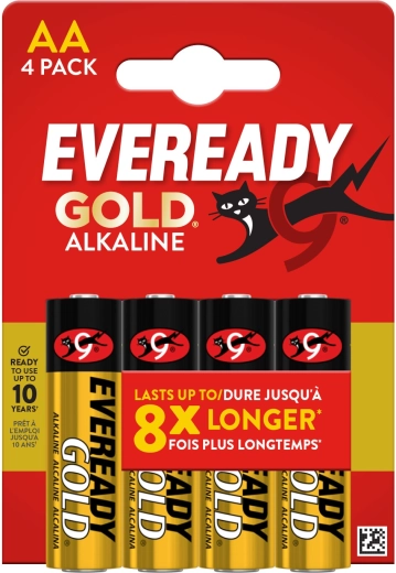 Alkalne baterije AA ENERGIZER Eveready Gold, 4 kom