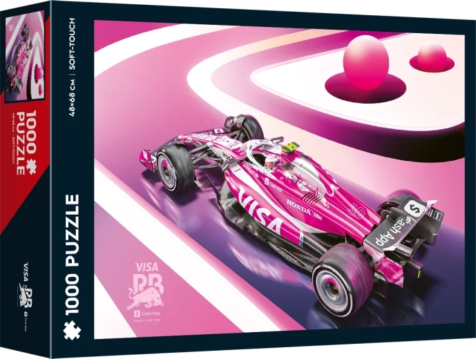 Puzzle od 1000 dijelova Soft Touch – Automobilist: Visa Cash App Racing Bulls Miami Livery