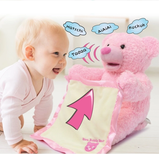 Interactive Plush Mrs. Babble Bear Pink