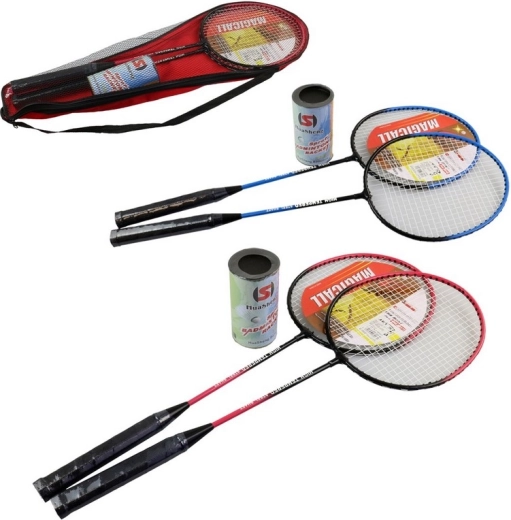 Badmintonski set za djecu 63 cm s metalnim reketima u torbi
