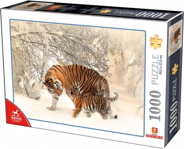 Puzzle tigar s mladunčetom 1000 dijelova