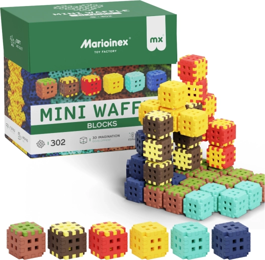 Konstruktorski set Mini Waffle Blocks 302 dijela MARIOINEX