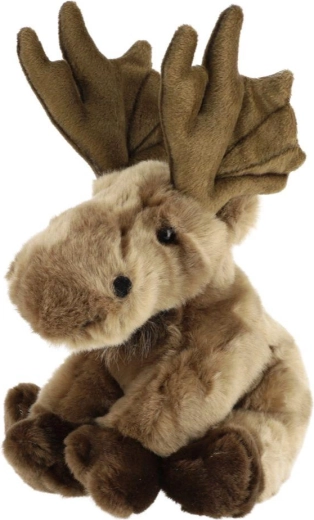 Sitting Plush Polar Reindeer 19 × 27 cm