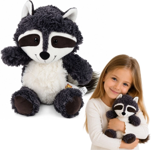 Plišani rakun bijelo-sivi 25 cm