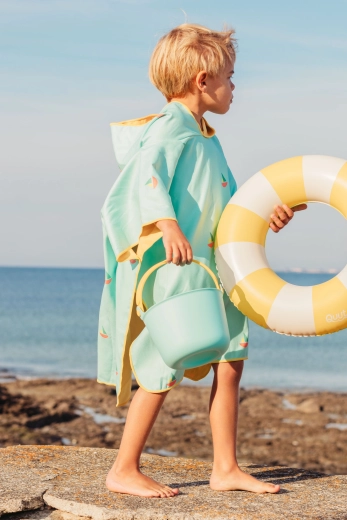 Quut dječji plažni pončo s kapuljačom Banana Blue