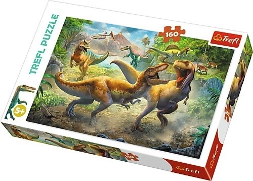 Puzzle od 160 dijelova – borbeni tiranosauri Trefl