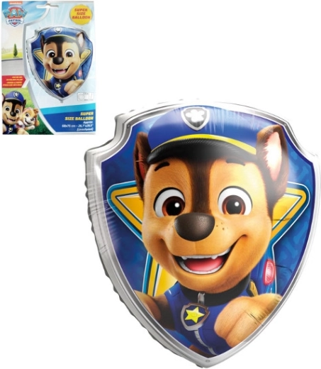 Foli balon u obliku štita CHASE – PAW PATROL 68 × 75 cm