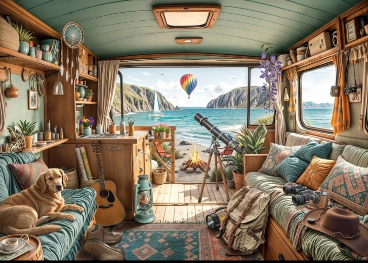 Slagalica Kampiranje na obali 500 dijelova BLUEBIRD