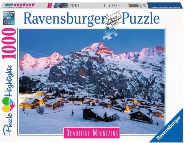 Ravensburger puzzle Mürren iz Bernskog Oberlanda 1000 dijelova