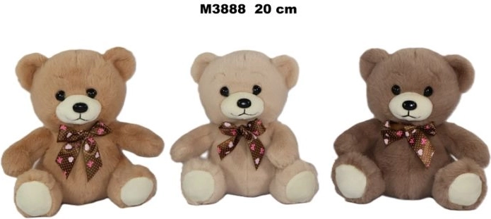 Plush Teddy Bear 20 cm - 1 piece