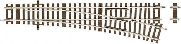 Roco Line Jednostruki desni skretnik 15°