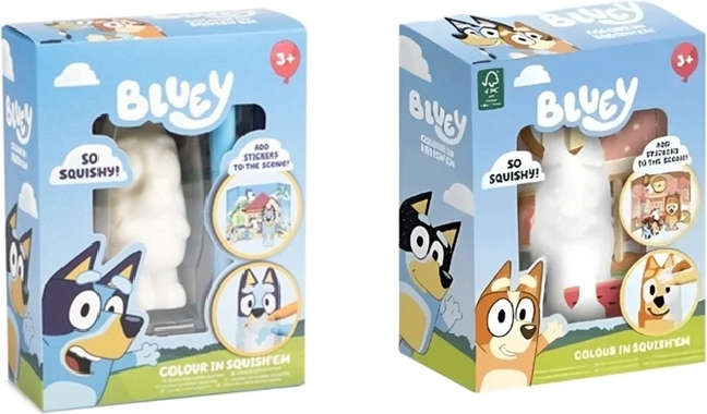 Bluey mekana squishy figurica za bojanje