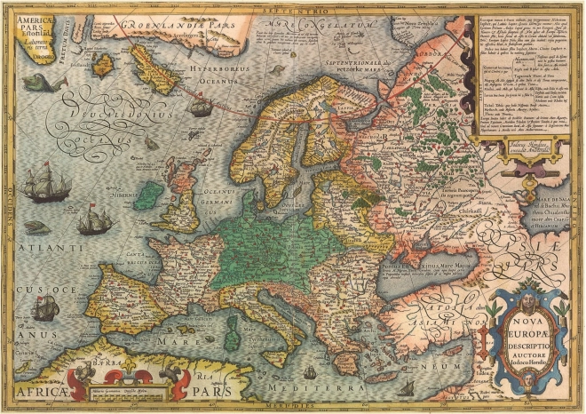 EDUCA puzzle karta Europe 1000 dijelova