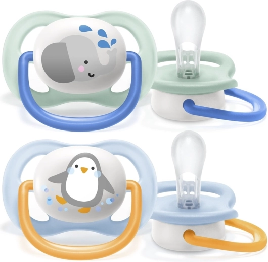 Philips Avent ultra air životinjice dude 0–6 mjeseci, silikon, 2 kom