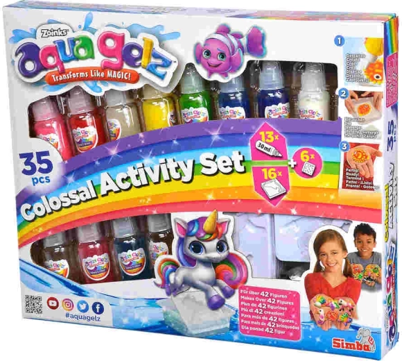 Aqua Gelz kreativni mega set s 13 boja gela