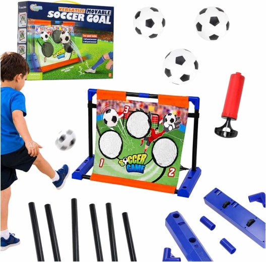 Dječji nogometni trening-gol s pomičnom metom za bodove