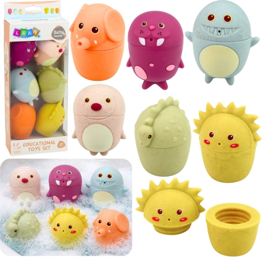 Set senzoričkih kupaonskih igračaka – mekane gumene figurice životinja, 6 kom