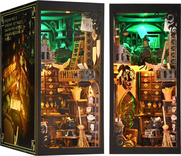 3D puzzle bookend – White Garden café miniature