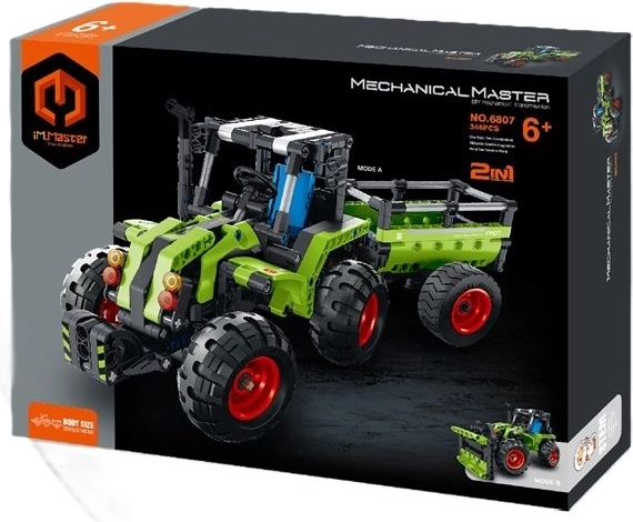 IM.Master građevinski set traktor 2 u 1, 348 dijelova