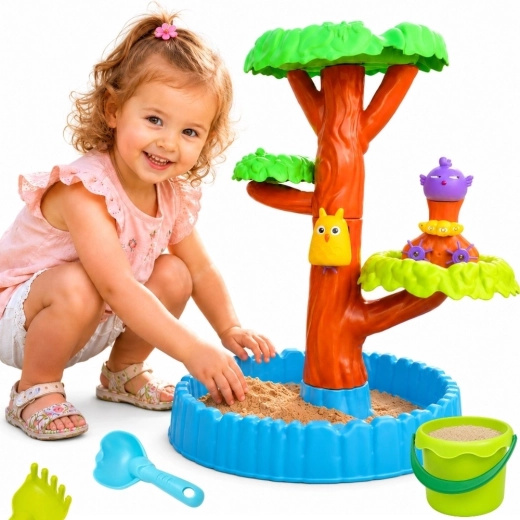 WOOPIE Happy Tree 2-in-1 water table and sandbox with 8 accessories