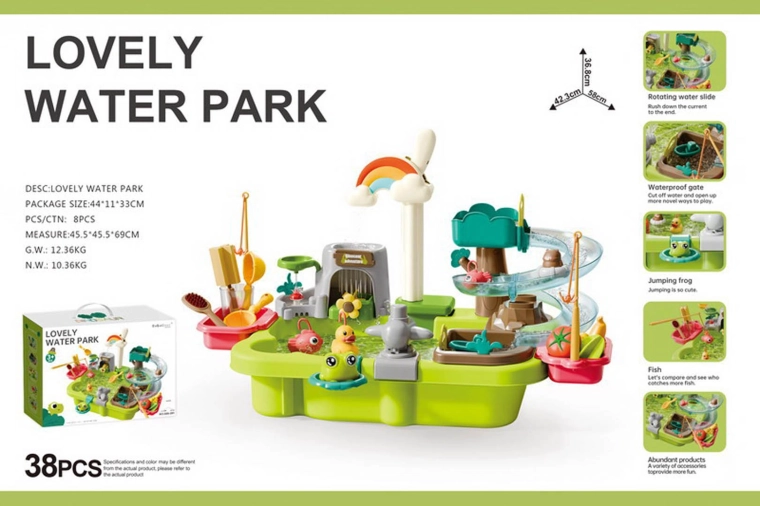 Mega water park with accessories