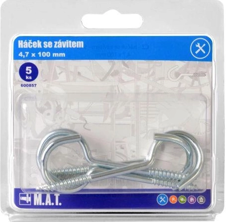 Kuka s navojem Zn 100 × 4,7 mm, pakiranje 5 kom