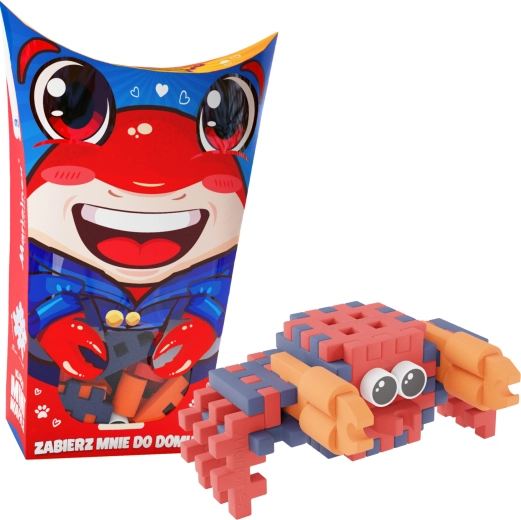 Konstrukcijski set Mini Waffle Pocket Pets – rak