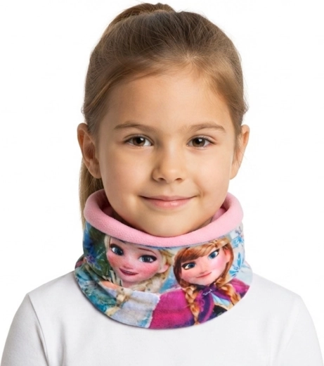 Children's Frozen Elsa and Anna Pink Neck Warmer