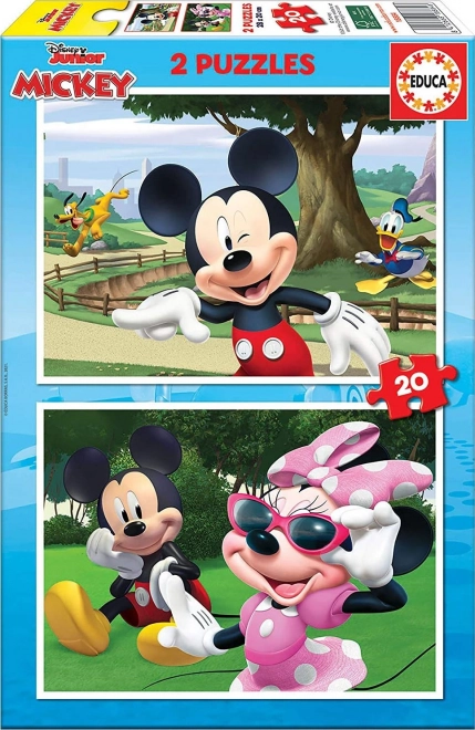 Educa Puzzle Mickey i prijatelji 2x20 dijelova