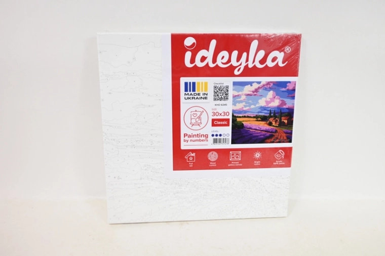 Slikanje po brojevima Polje lavande 30 × 30 cm