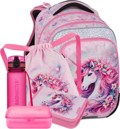 Bagmaster BETA large school set for first-graders with a unicorn