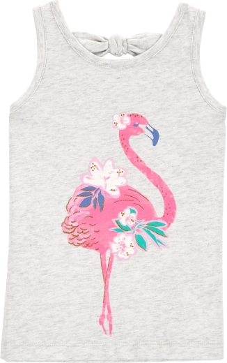 CARTER'S pink flamingo tank top for girls – 12 m