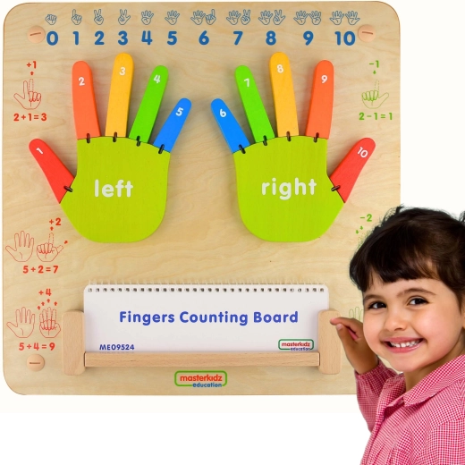 Masterkidz Montessori Wall-Mounted Sensory Board Learning to Count