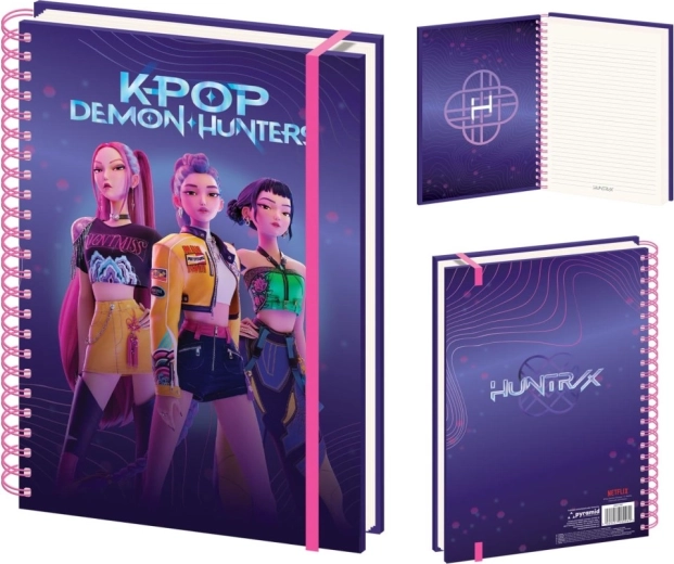 K-pop Demon Hunters A4 notepad Huntrix