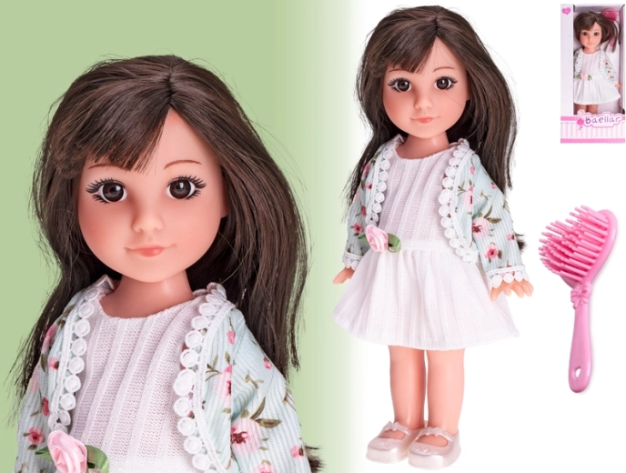 Modna lutka 30 cm s čvrstim plastičnim tijelom i češljem